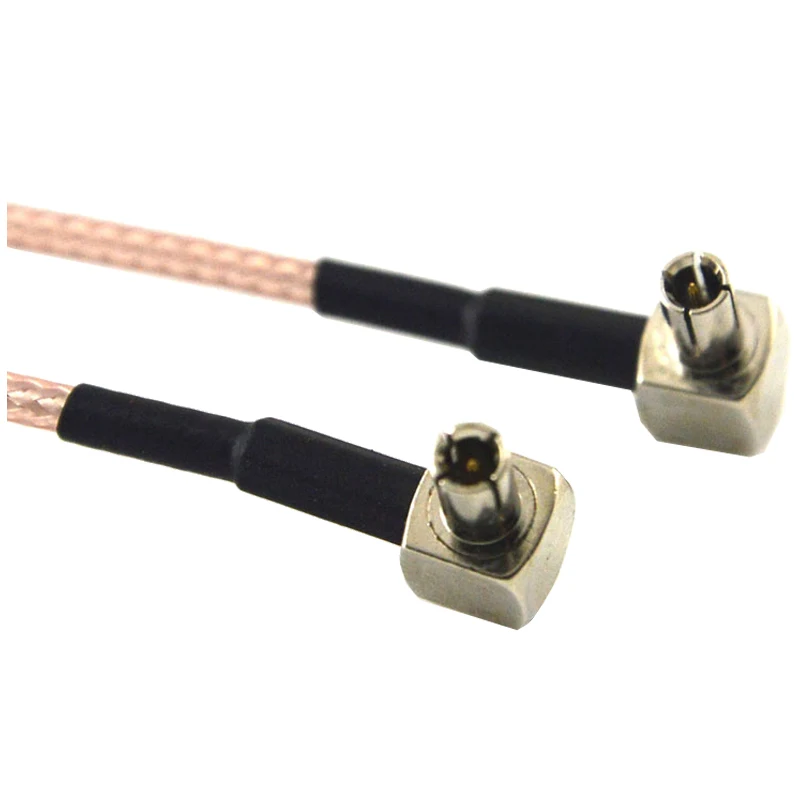 SMA Female to Y Type 2 X TS9 Male / CRC9 коннектор сплиттер Сумматор кабель Pigtail RG 316 30 см Gold|cable