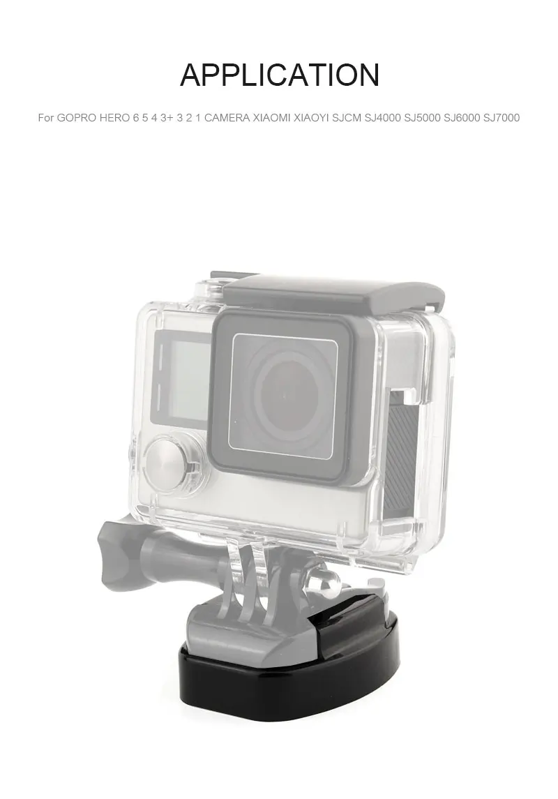 Quick Release Plate Tripod Bracket Base Mount Adapter for GoPro Hero 6 5 3 4 SJcam Xiaomi Yi 4K Camera  (3)