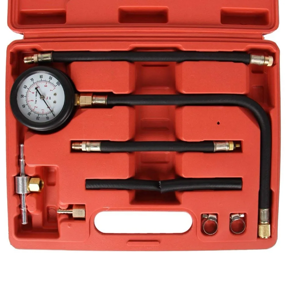 

Fuel Injection Pressure Tester Pump Injector Test Kit Oil Combustion Spraying Pressure Meter Gauge Fuel-pressure Indicator Tool
