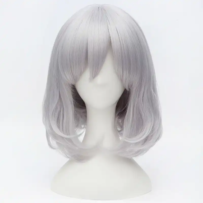 Howl S Moving Castle Sophie Hatter Short Silvery White Bob Heat