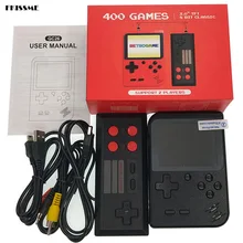 Ретро портативная мини портативная игровая консоль 3,0 дюймов детский игровой плеер Supprot AV Out классические 400 игры для 2 плеера с геймпадом