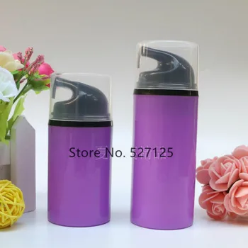 

50ml/80ml purple Empty Cosmetic Portable Treatment Pump Travel Airless Bottles,moisturizer/facial water/lotion container