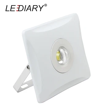 

LEDIARY High Brightness Floodlight Square White Body LED Projector Lamp Waterproof LED Landscape Lighting 10W/30W/50w 180-240V