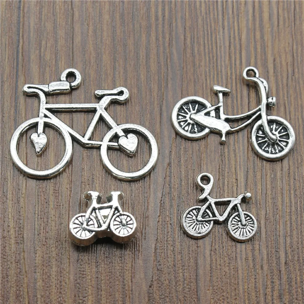

Bicycle Charms Bicycle Pendants Jewelry Making Bike Charms For Bracelet Making Antique Silver Color