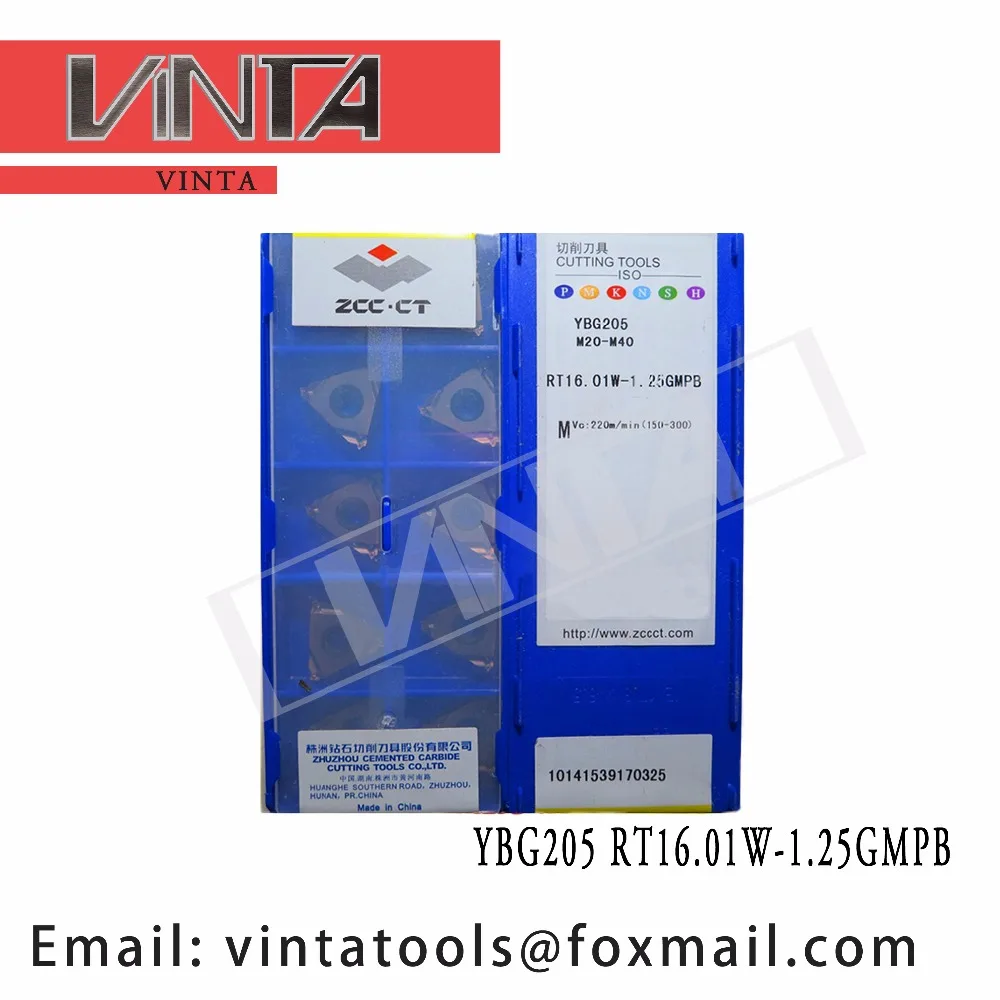 

high quality YBG205 RT16.01W-1.25GMPB cnc carbide threading inserts