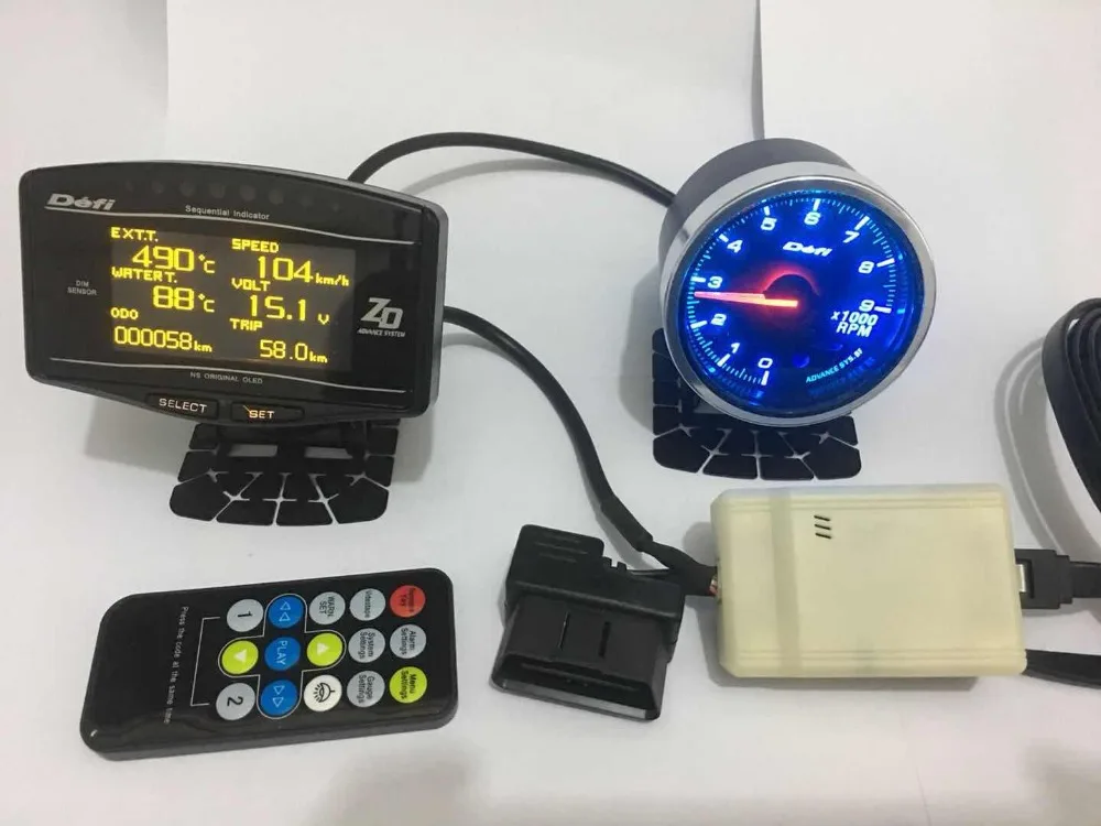 ZD gauge with OBD IIin Tachometers from Automobiles & Motorcycles on