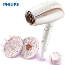 Philips Smart Care фен для волос BHC208 с ветровым теплом, анион, уход за волосами, фен для волос, 1600 Вт, отрицательный ион, складной, 220 В