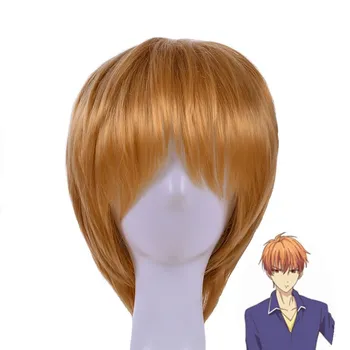 

Tokyo Anime Magic Fruits Basket mens Soma Kyo cosplay wig role play Soma Kyo blonde short hair wig costumes