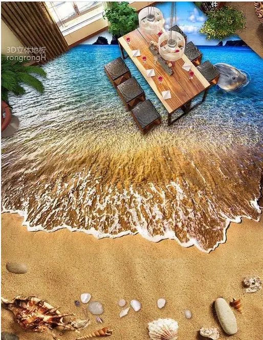 home-decor-custom-3d-floor-painting-beach-shells-starfish-wallpaper-roll-vinyl-wall-3d-floor-tiles-wallpaper-stereoscopic