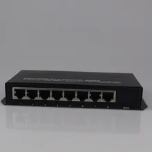 2 порта 1000 Мбит/с SC волокно и 8 портов RJ45 быстро оптоволоконный переключатель Ethernet одномодовый оптоволоконный усилитель-медиа-конвертер 20 км