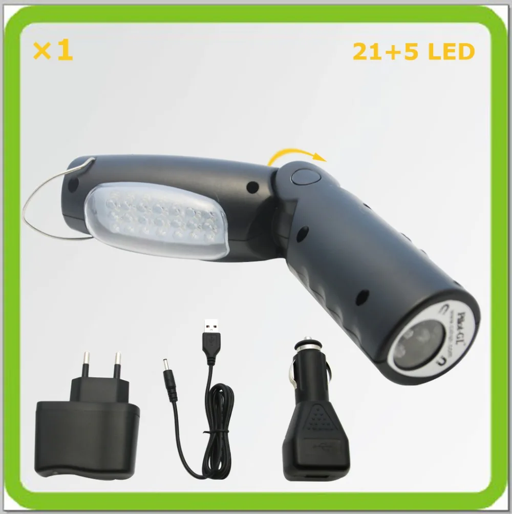 

1 PACK Flexible 2 in 1 LED work light led torch led inspection lamp led flash light for emergency use in Garage Roadside camp
