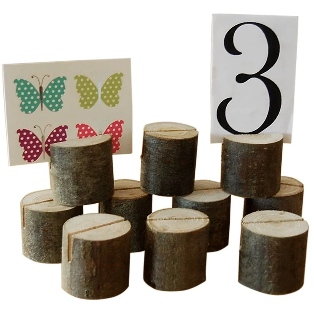 20 штук Свадебный деревянный держатели для карт-указателей мест за столом номер стола подставки для украшений на вечеринку