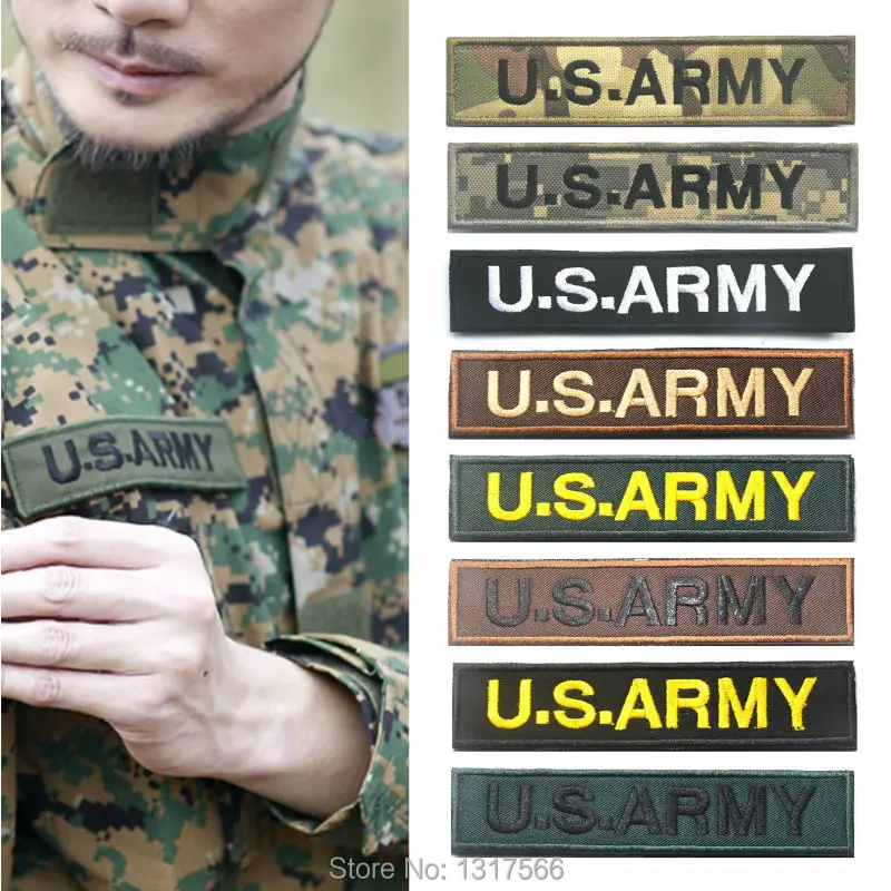 

Logo Embroidery Patch U.S.ARMY Embroidered Badge Patches Military Tactical Badges Armband Applique For Clothing Jacket Cap Bag