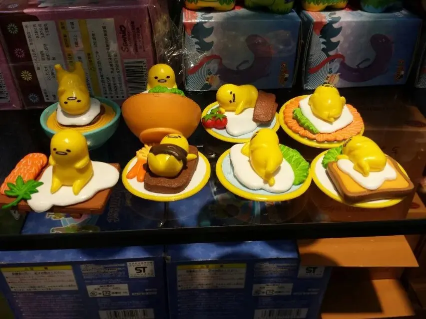 Аниме Gudetama яйцо Juguetes ленивое яйцо Gudetama ПВХ фигурку Brinquedos Модель Куклы Дети Игрушечные лошадки 8 шт./лот