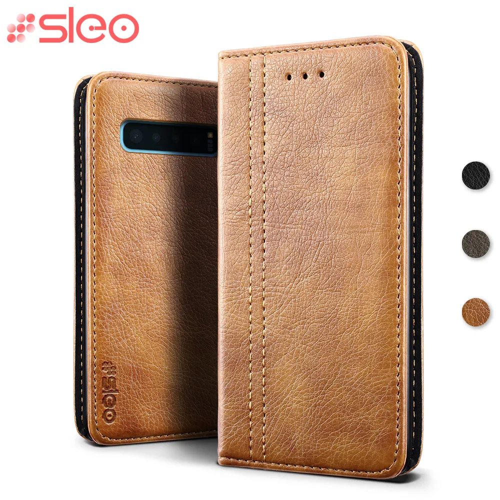 

SLEO Customized Case for Samsung Galaxy S10 Plus S10e Case PU Leather Flip Cover for Samsung Galaxy S10 S10 Plus Phone Cover
