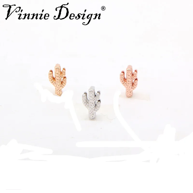 

Vinnie Design Jewelry Cactus Slide Charms fit on 10mm Keepers Bracelets 10pcs/lot