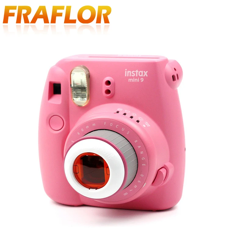 8 шт. крупным планом для Fujifilm Instax Mini 7 S 7 8 8+ 9 Kitty мгновенных пленочных камер объектив цвет зеркало фильтра фотографические аксессуары