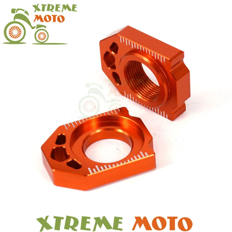 CNC Оранжевый ось блока цепи регулятора для KTM 125 150 200 250 300 350 450 SX SXF XC XCF Dirt Pit Bike Рюкзак для мотокросса мотоциклетный гоночный автомобиль