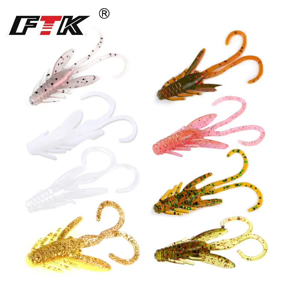 Приманка для рыбалки от FTK 20 шт. приманки насекомых мягкий воблер Jig Head подарок