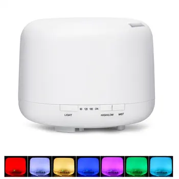 

500ml Large-Capacity Household Aromatherapy Machine 500Ml 7 Led Humidifier Air Aromatic Oil Diffuser Aromatherapy Atomizer