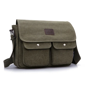 

2019 Vintage Men's Messenger Bags Canvas Leisure Shoulder Bag Fashion Men Business Crossbody Bag Travel Handbag