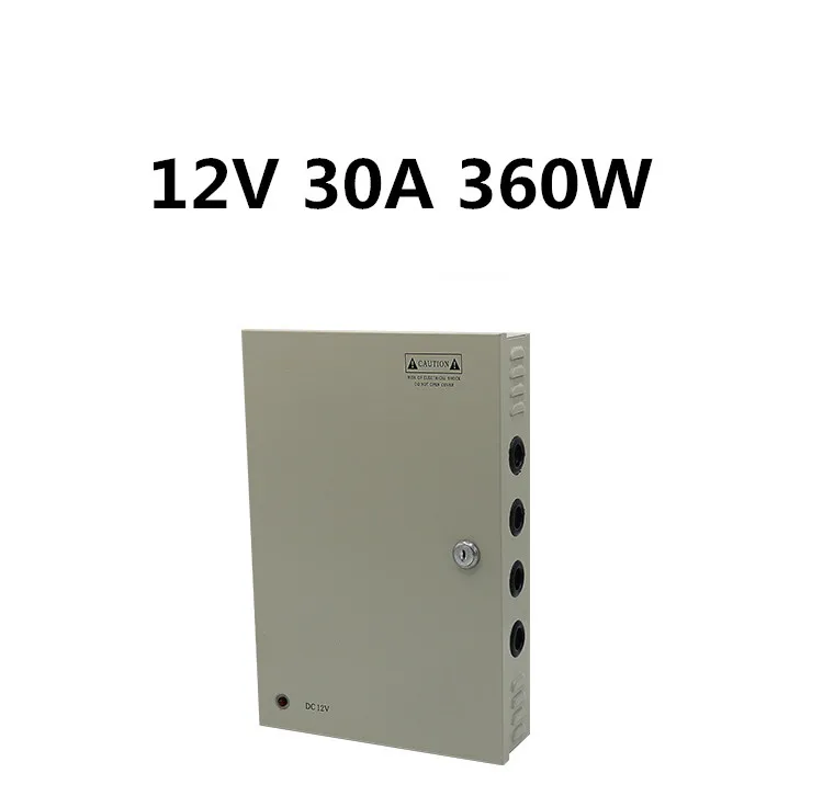 Светодиодный 12 В 30A 360 Вт 18CH выход мониторинга оборудования камера централизованный источник электропитания коробка