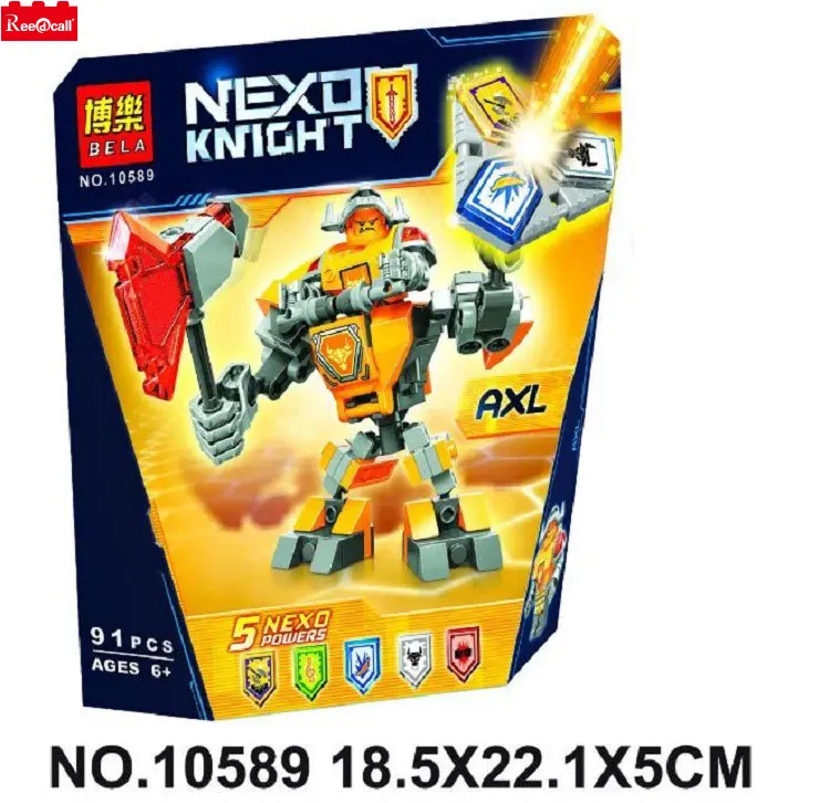 Nexo Knights боевой костюм Axl 70365 строительство комплект совместимы Бела Nexus рыцарь Axls
