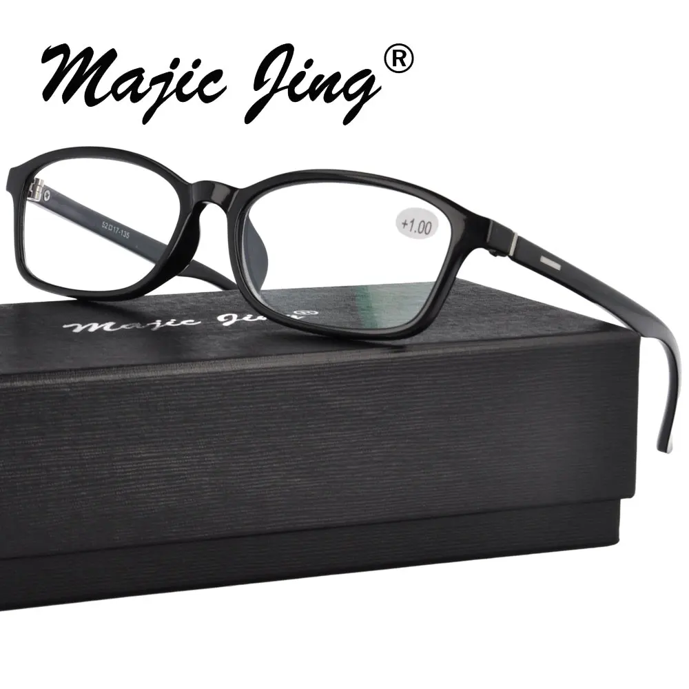 

TR90 Anti Blue Light Rays Glasses Women Men High Quality rectangle Computer Presbyopic Eyewear Reading Glasses 6201