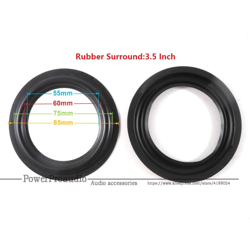 10pcs /lot ( 3 1/2 ) 3.5 inch ALison woofer / Bass SPEAKER SURROUNDS REPAIR Rubber | Электроника