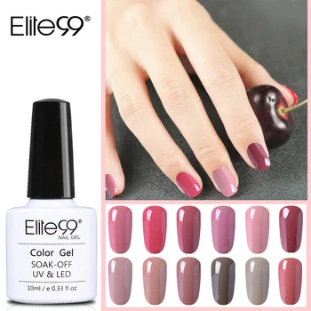 

Elite99 Nude Color Series Pure Color Gel Nail Polish 10ml UV Nail Polish Varnish Semi Permanent Nail Art Lacquer 12pieces/sets