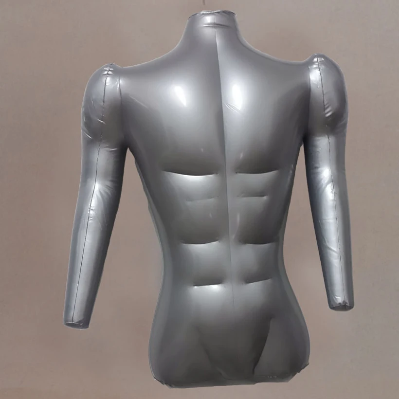 1x Man Half Body Arm Inflatable Mannequin Dummy Torso Model Fashion Tool Show 