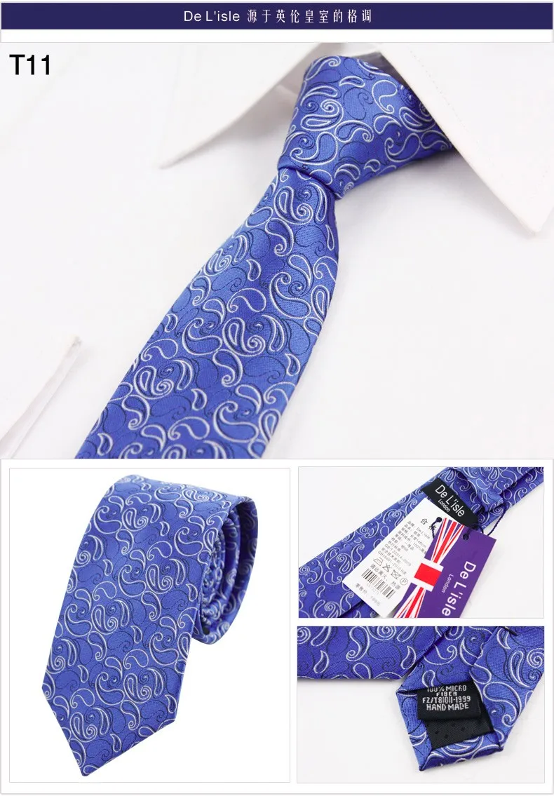 Новый модный жаккардовый узкий галстук 6 см узкий тонкий галстук нано водонепроницаемое противообрастающее покрытие маслостойкий мужской