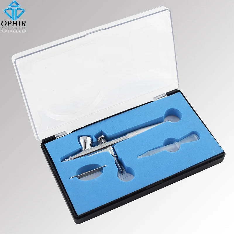 Pintura da Arte do Unha Kit para o Corpo Ophir Airbrush Maquiagem Profissional Conjunto 0.3mm Bico Gravidade Único Ação Arte Passatempo _ Ac007