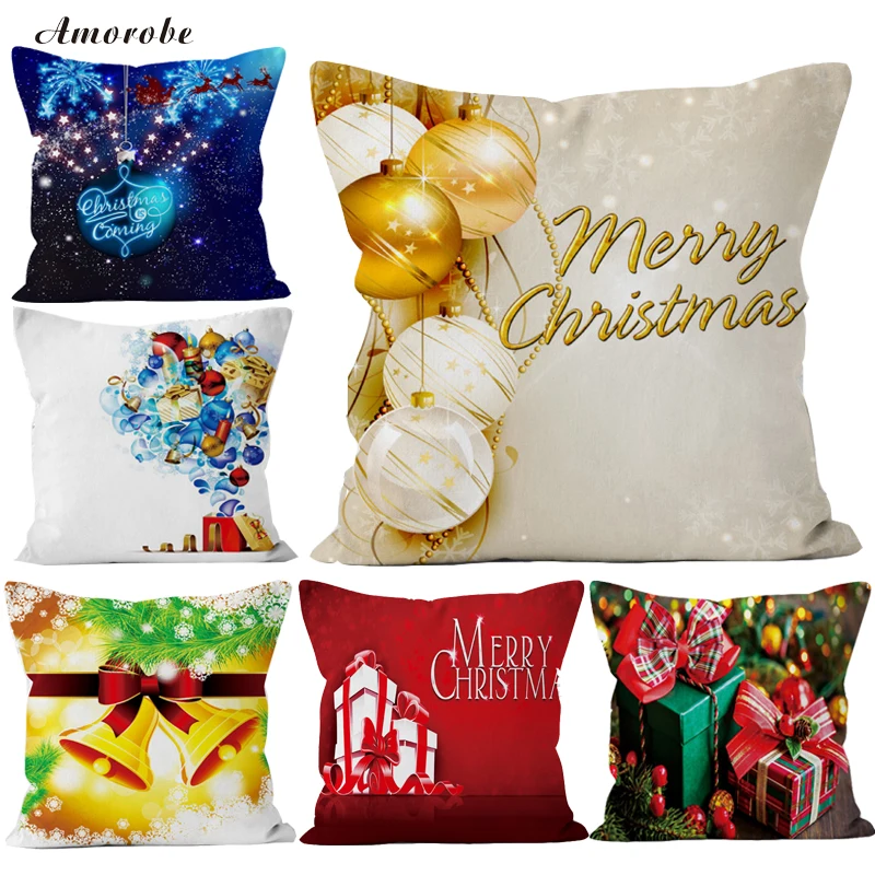 Christmas Decoration for Home Christmas Pillow Case New Year Decoration Santa Claus Plus Pillow Cover