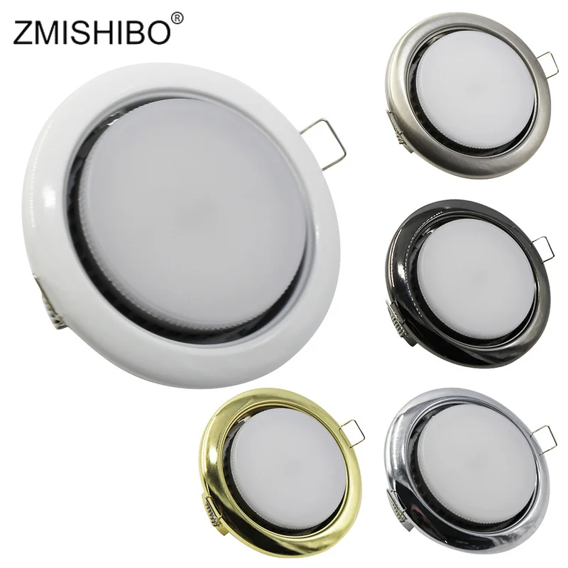 

ZMISHIBO Spot Led Downlights Lamp Round Recessed 8W 110-240V 90mm Cut Hole Aluminum GX53 Light Source 3000K/4000K/6000K