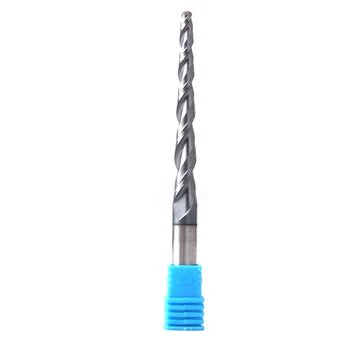 

Augusttools Tungsten Solid Carbide Tapered End Mill HRC 55 Wood Metal Milling cutter 3.175mm 4mm 6mm Ball Nose Tapered End Mills