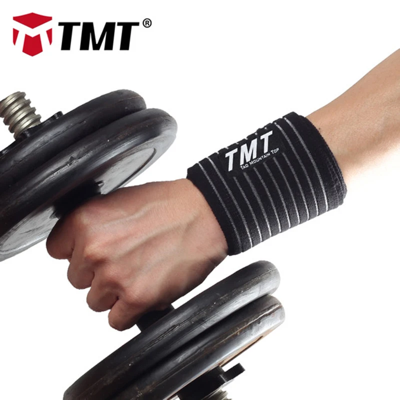 TMT фиксатор для поддержки запястья для тренировки фитнеса тяжелой атлетики Регулируемый компрессионный эластичный для теннисных спортивных упражнений