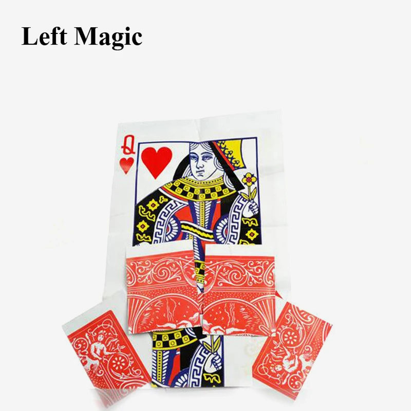 

1pcs Queen Restored Close Up Card Magie Trick Props Magia stage street magic props card E3067