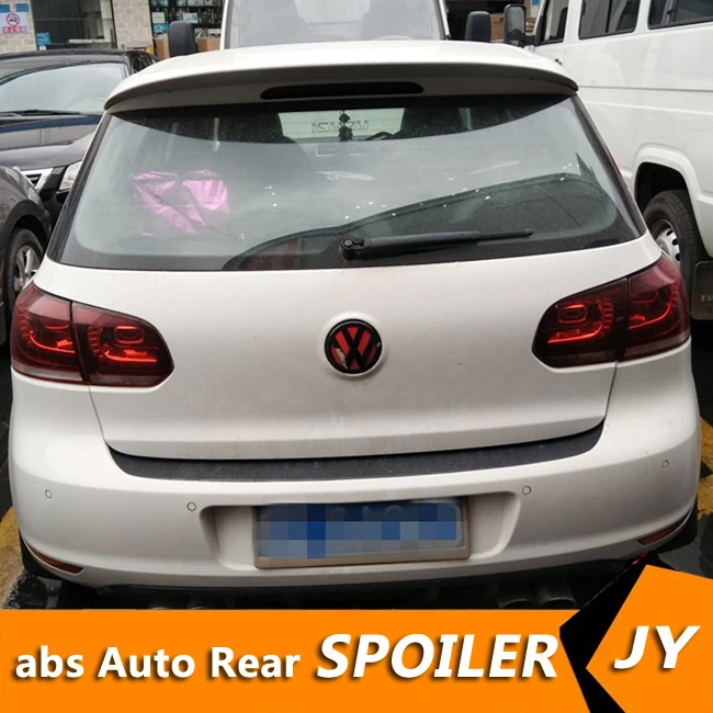 

For Volkswagen GOLF 6 Spoiler 2011-2013 GOLF 6 spoiler High Quality ABS Material Car Rear Wing Primer Color Rear Spoiler
