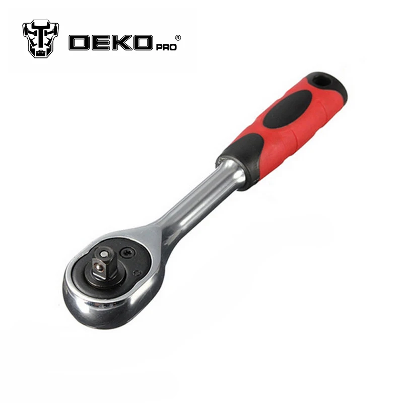 DEKOPRO 1/4Drive 72 Teeth Extending Telescopic Quick Release Ratchet Socket Wrench Tool