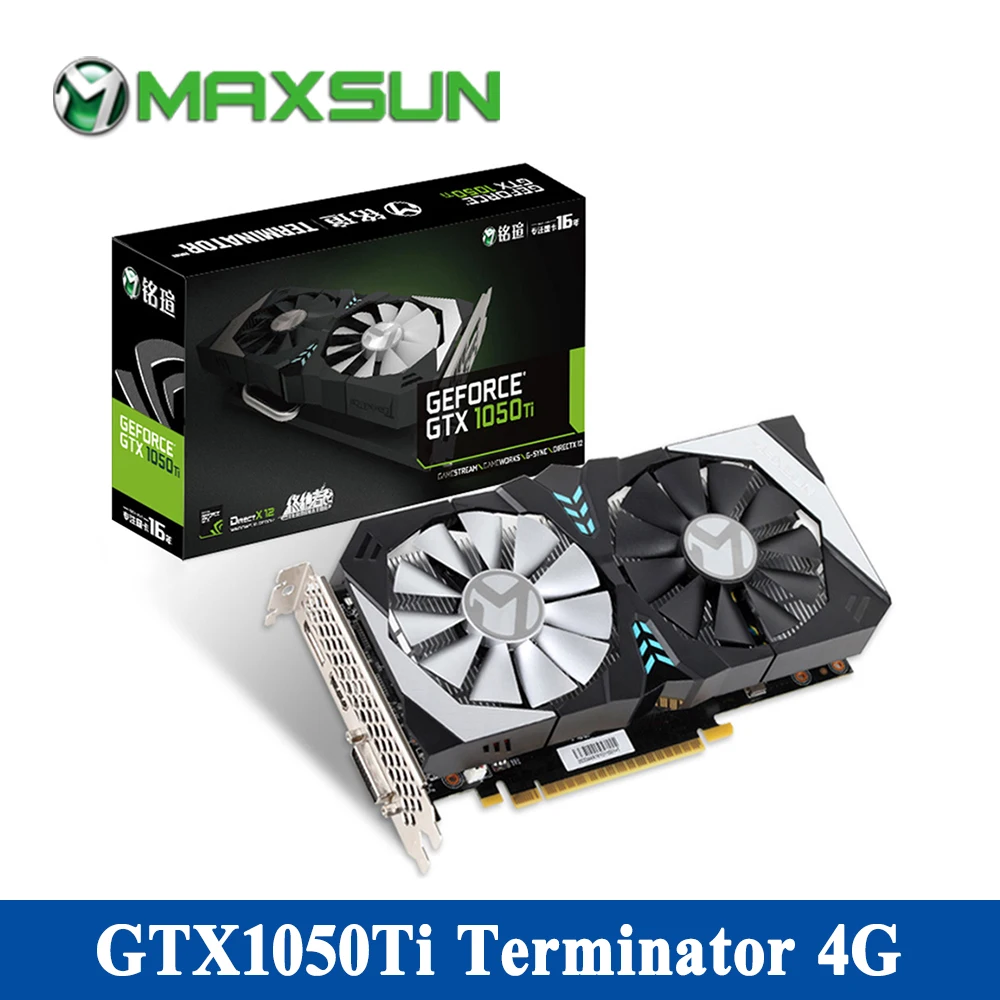 MAXSUN Graphic card gtx 1050 ti 4G NVIDIA 128bit GDDR5 16nm 1291