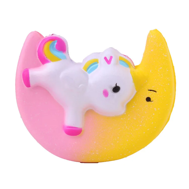 11 см Squishy Cute Moon Unicorn ароматический крем медленный рост Squeeze декомпрессионные игрушки анти-стресс детские игрушки подарок игрушки