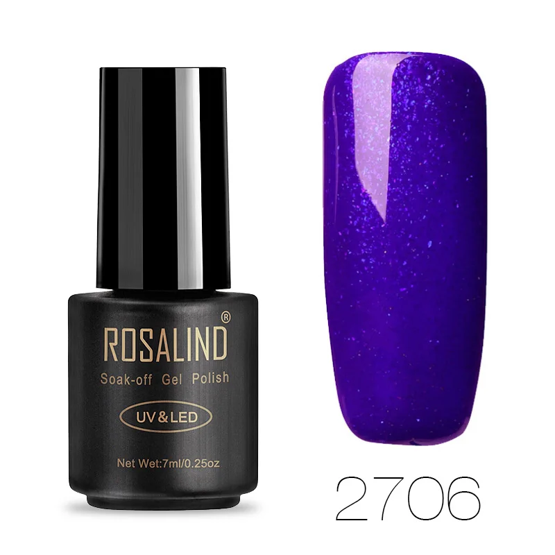 Гель-лак для ногтей ROSALIND Маникюр 7 мл Праймер акриловый гель УФ лак лампа поли гель для ногтей замочить от ногтей аксессуары - Цвет: RA2706