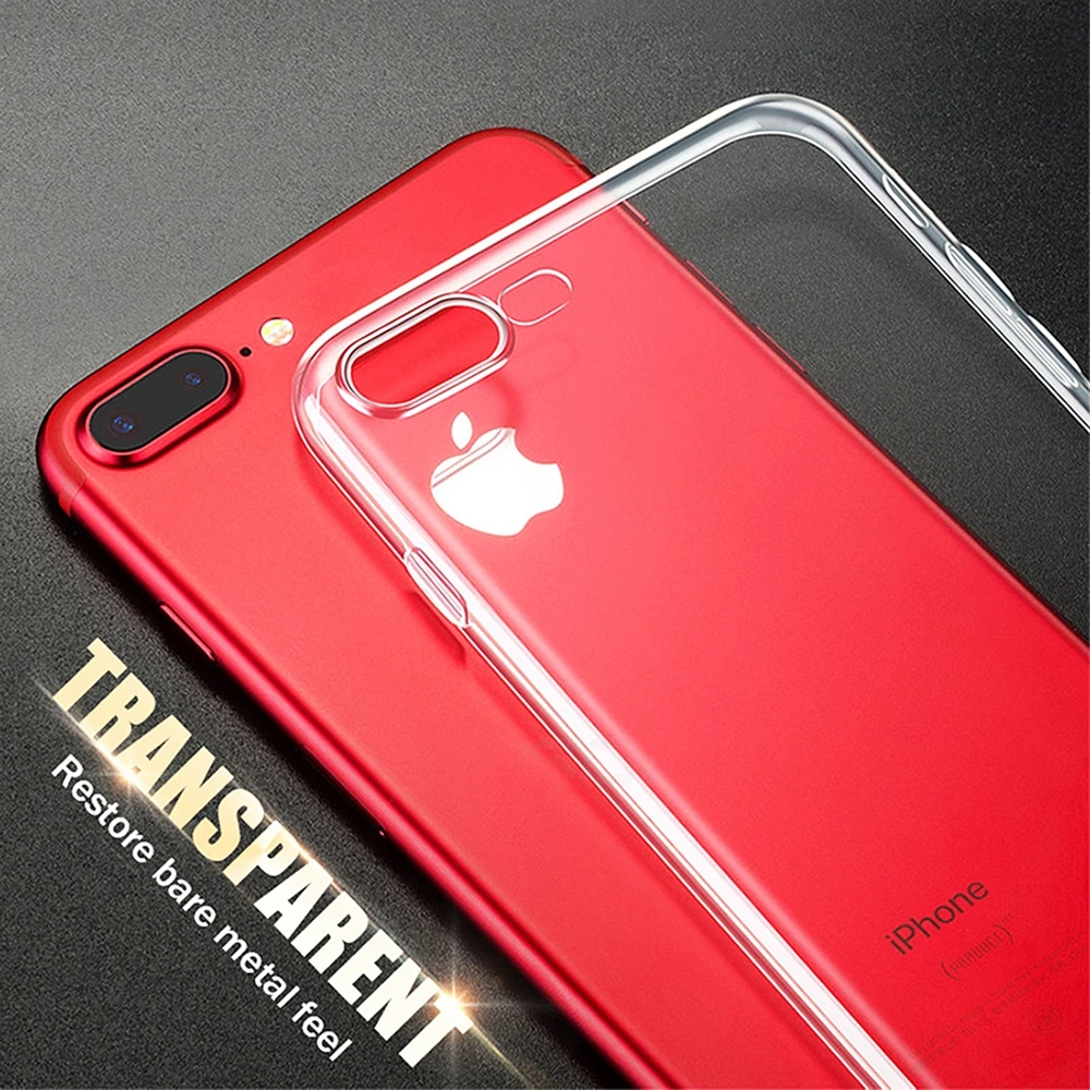 

Transparent Silicone TPU Phone Case For iPhone X XS Max XR 8 7 6 6S Plus 5 5S SE 4 4S Ultra Slim Cover For iPhone 8 7 6 6S Coque