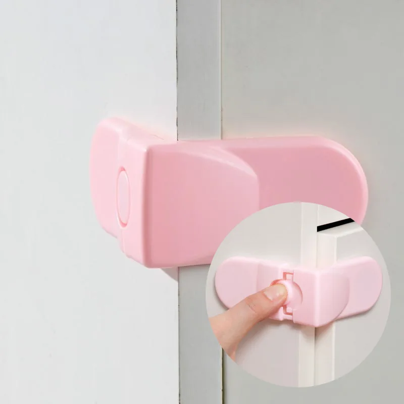 

50pcs/lotChildren's Right of Multi Function Security Lock The Drawer Lock Baby Infant Corner Cabinet Door Lock for Refrigerator