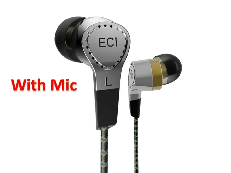 SWING EC1 Audiophile High Fidelity IEMs тройной драйвер гибридные 2BA+ Dynamic 2BA+ 1DD тройной драйвер гибридные HiFi наушники-вкладыши - Цвет: Silver With Mic