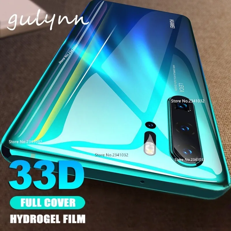 Ultra-thin Front Back Full Cover Soft Hydrogel Film For Huawei P 40 30 Honor 20 10 i 8X 9 9i Lite Pro 33D Screen Protector Film