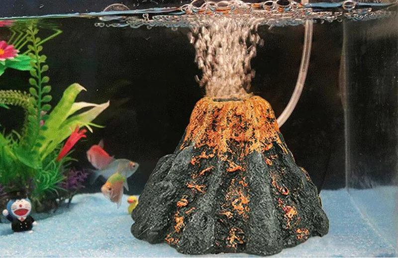 ring Indiener Kleuterschool Aquarium Aquarium Decoratie Ornament Vulkaan|fish tank decoration|tank  decorationfish tank aquarium decoration - AliExpress