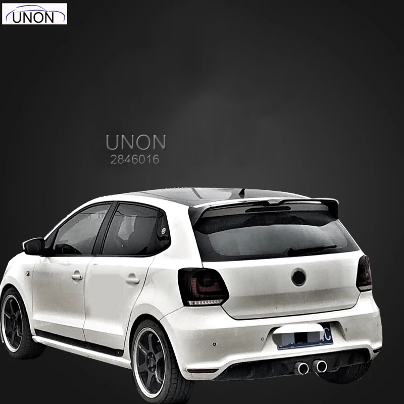 High Quality ABS Spoiler For Volkswagen Polo 2010-2016 Year Primer Or DIY Color Car Rear Wing | Автомобили и мотоциклы