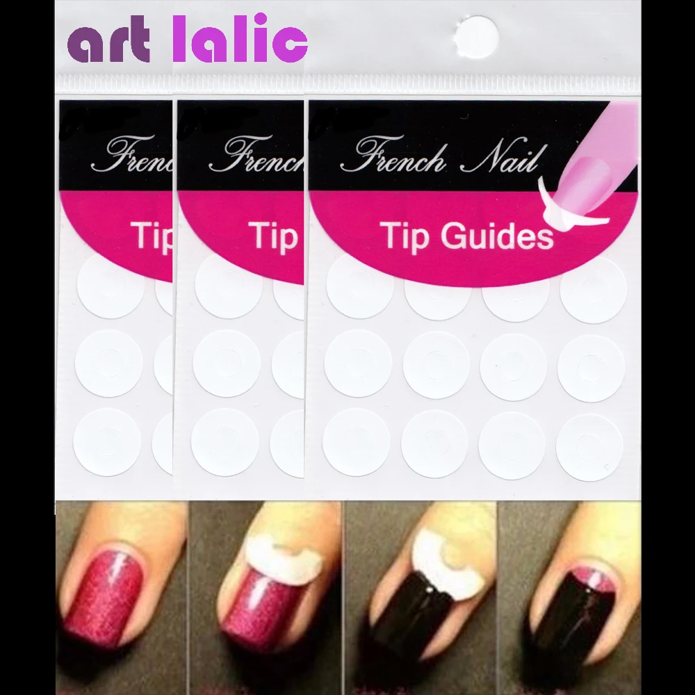 Buy 1 Sheet French Manicure Nail Art Tips Guide